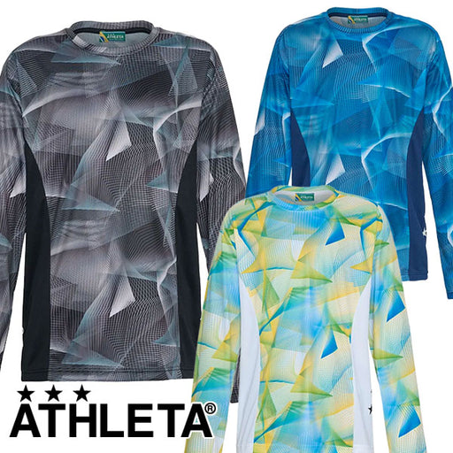 【ネコポス送料無料】アスレタATHLETAジュニアグラフィックロンT02371Jサッカーフットサル長袖プラクティスシャツ子供用