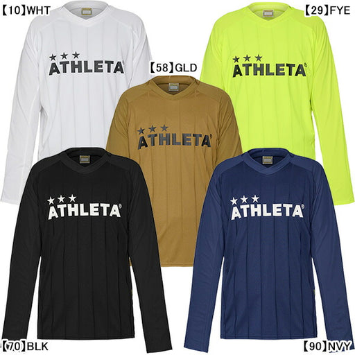 【ネコポス送料無料】アスレタATHLETAジュニアプラクティスシャツ02394Jサッカーフットサルプラシャツ長袖練習着子供用