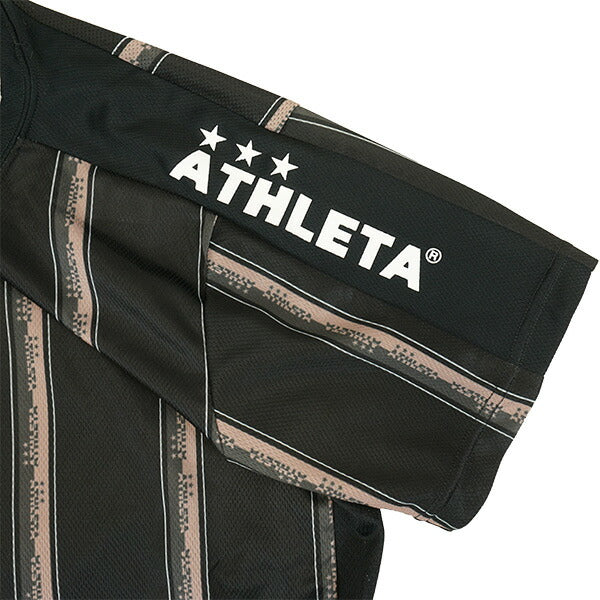 【ショップ限定エントリーでさらに+9倍】【ネコポス送料無料】アスレタATHLETAジュニアストライププラシャツ02408JサッカーフットサルプラシャツTシャツ半袖練習着子供用