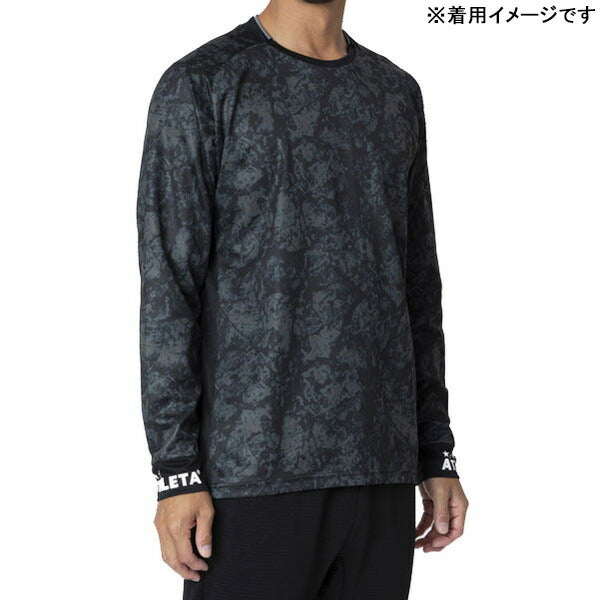 【ネコポス送料無料】アスレタATHLETAグラフィックプラシャツ02427サッカーフットサルプラクティスシャツ長袖練習着メンズ