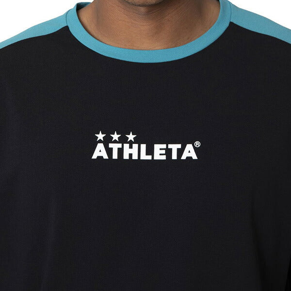 【上下セット】アスレタATHLETAドライフェザーカラーブロックプラ上下03399-18018サッカーフットサルプラシャツプラパン練習着メンズ