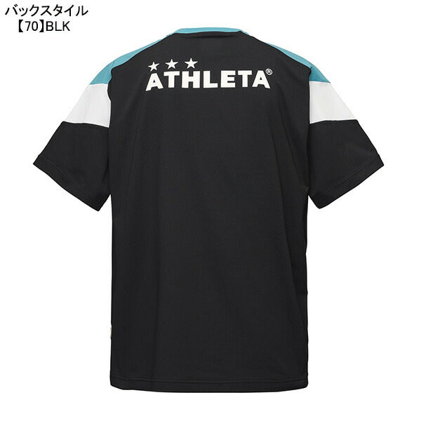 【ショップ限定エントリーでさらに+9倍】【ネコポス送料無料】アスレタATHLETAジュニアJrドライフェザーカラーブロックプラシャツ03399Jサッカーフットサルプラクティスシャツ半袖子供用