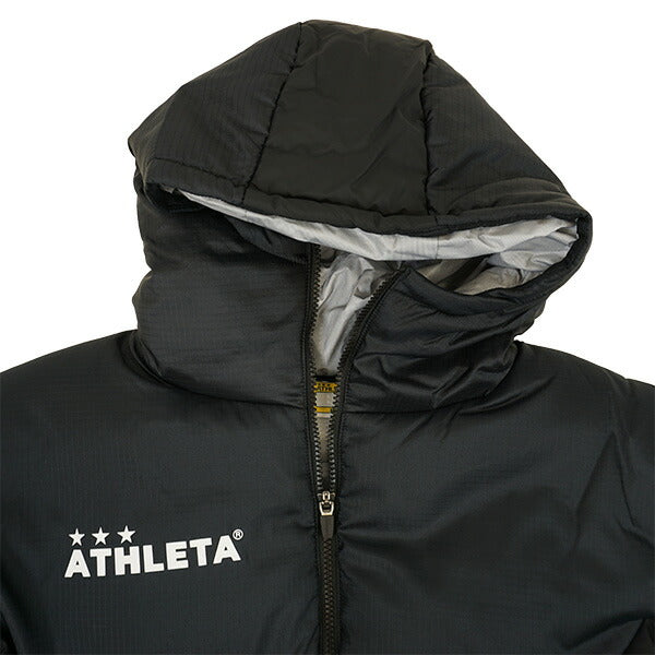 アスレタATHLETA中綿ベンチコート25f04167Nサッカーフットサル防寒ロングコートメンズ