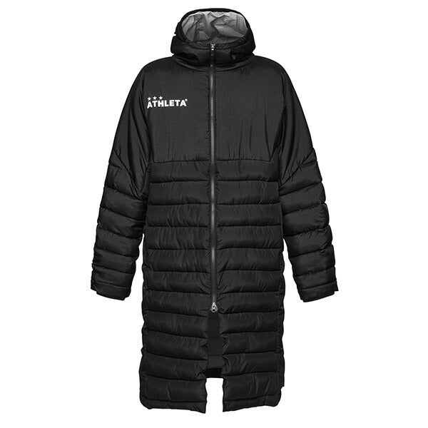 アスレタATHLETA中綿ベンチコート25f04167Nサッカーフットサル防寒ロングコートメンズ