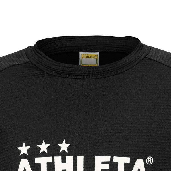 アスレタATHLETAグリッド起毛TRシャツ04174サッカーフットサル防寒トレーニングトップメンズ