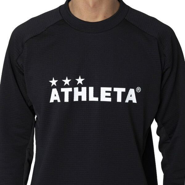 アスレタATHLETAグリッド起毛TRシャツ04174サッカーフットサル防寒トレーニングトップメンズ
