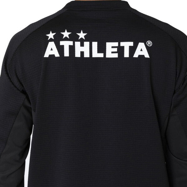 アスレタATHLETAグリッド起毛TRシャツ04174サッカーフットサル防寒トレーニングトップメンズ