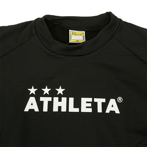 アスレタATHLETAジュニアJrグリッド起毛TRシャツ04174Jサッカーフットサル防寒トレーニングトップ子供用