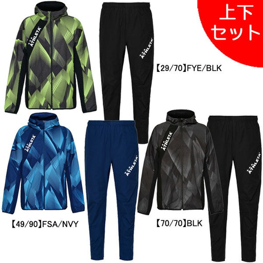 【上下セット】アスレタATHLETAストレッチトレーニングJKPT26s上下04181-04186サッカーフットサルジャケットパーカーロングパンツ練習着メンズ
