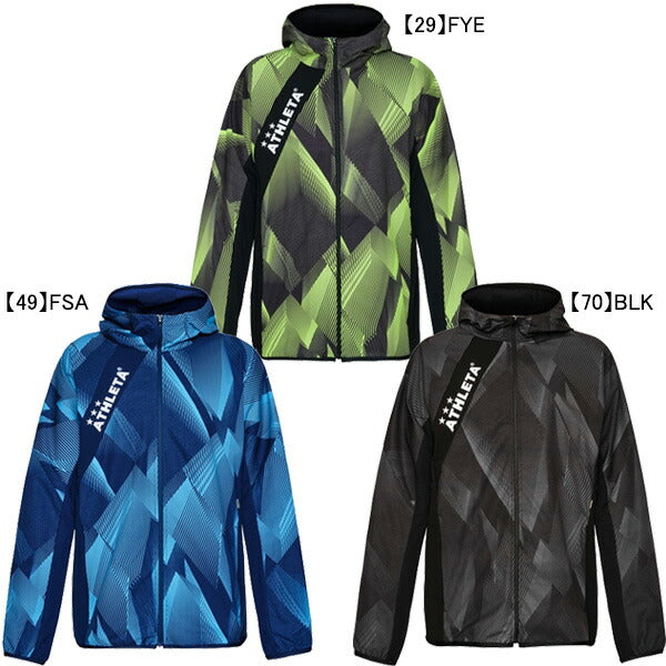 アスレタATHLETAストレッチトレーニングJK26s04181サッカーフットサルジャケットパーカー練習着メンズ