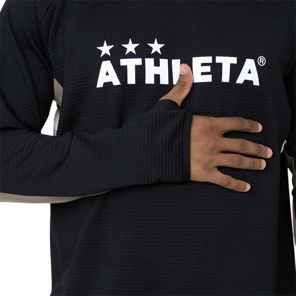 アスレタATHLETAグリッド起毛TRシャツ04187サッカーフットサルトレーニングシャツスウェットメンズ