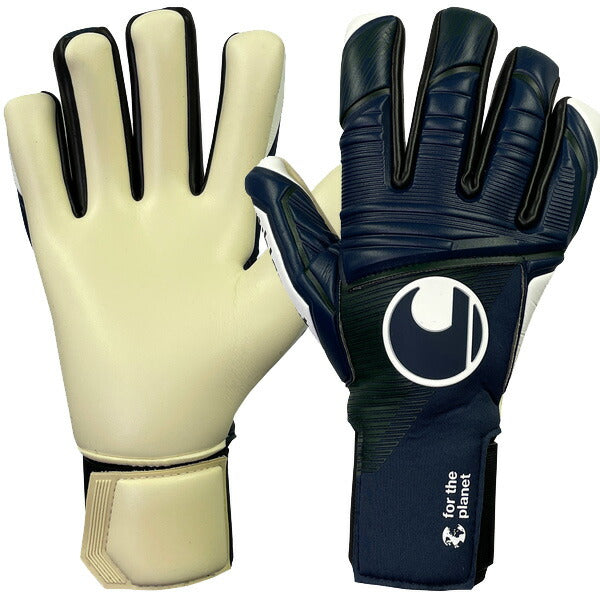 【ショップ限定エントリーでさらに+9倍】ウールシュポルトuhlsportパワーラインアブソルートグリップハーフネガティブアース1011307-02サッカーキーパーグローブGKグローブネイビー