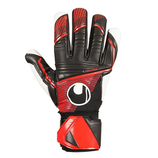 【ショップ限定エントリーでさらに+9倍】ウールシュポルトuhlsportパワーラインスーパーソフトハーフネガティブ1011308-01サッカーキーパーグローブGKグローブブラックレッド