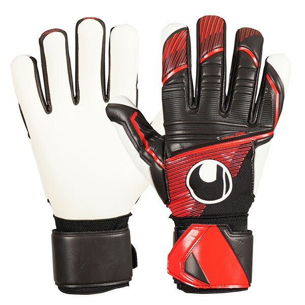 【ショップ限定エントリーでさらに+9倍】ウールシュポルトuhlsportパワーラインスーパーソフトハーフネガティブ1011308-01サッカーキーパーグローブGKグローブブラックレッド