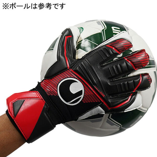 ウールシュポルトuhlsportパワーラインスーパーソフト1011309-01サッカーGKグローブブラック
