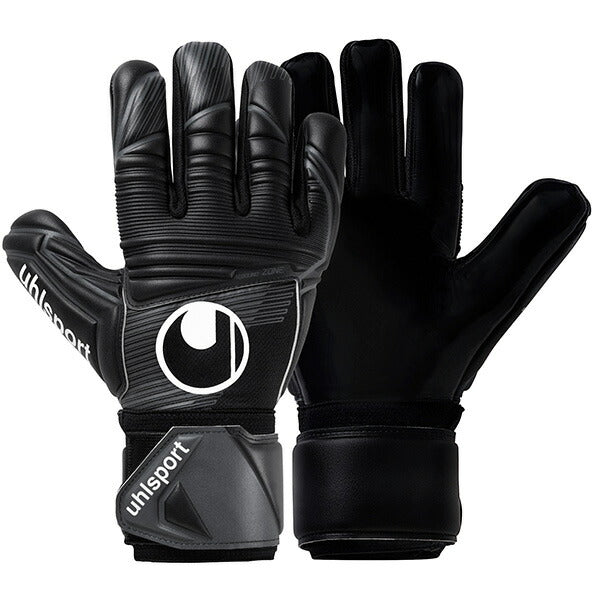 【ショップ限定エントリーでさらに+9倍】ウールシュポルトuhlsportコンフォートアブソルートグリップハーフネガティブ1011349-01サッカーキーパーグローブGKグローブゴールキーパーブラック