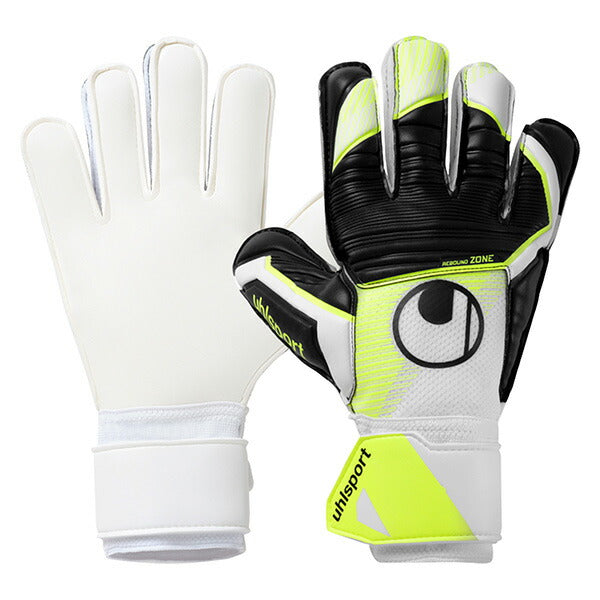 【ショップ限定エントリーでさらに+9倍】ウールシュポルトuhlsportソフトアドバンスド1011355-01サッカーキーパーグローブGKグローブゴールキーパーホワイトフローイエローブラック