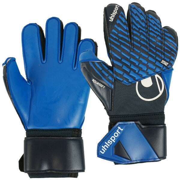 ウールシュポルトuhlsportアクアソフト1011387-01サッカーキーパーグローブGKグローブゴールキーパーネイビー