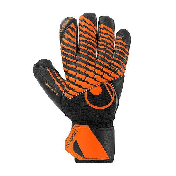 ウールシュポルトuhlsportスーパーレジストハーフネガティブ1011388-01サッカーキーパーグローブGKグローブゴールキーパーブラック
