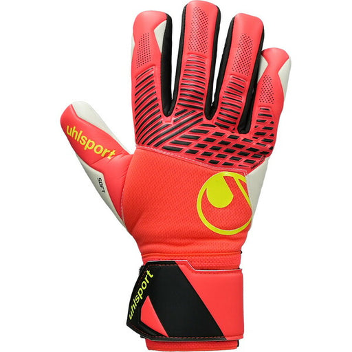 ウールシュポルトuhlsportファングマシーネZNEソフトハーフネガティブプロ1011419-01サッカーキーパーグローブGKグローブフローレッド