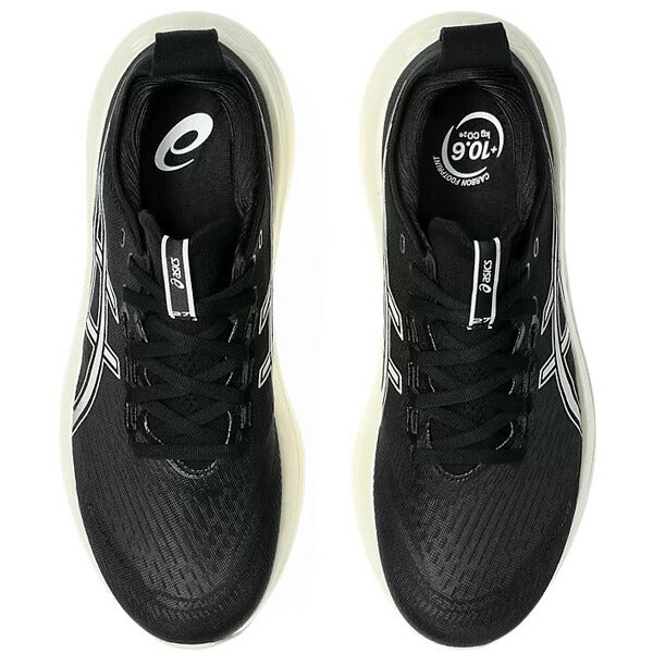 アシックスasicsメンズランニングシューズGEL-NIMBUS27ゲルニンバス27EXTRAWIDE1011B957-002マラソンジョギング厚底ブラック