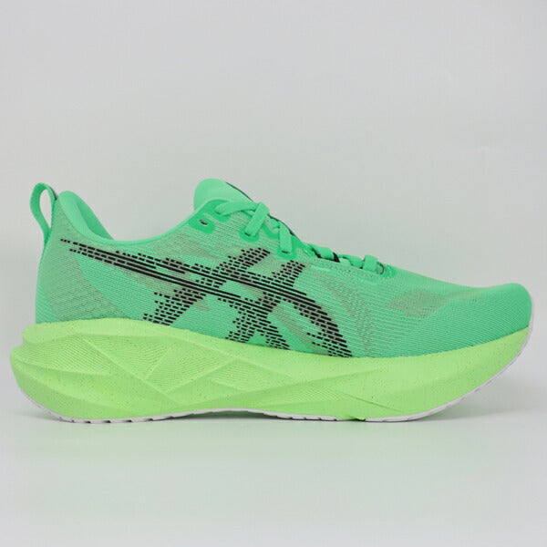 アシックスasicsメンズランニングシューズNOVABLAST5ノヴァブラスト5マラソンジョギンググリーン1011C224-300