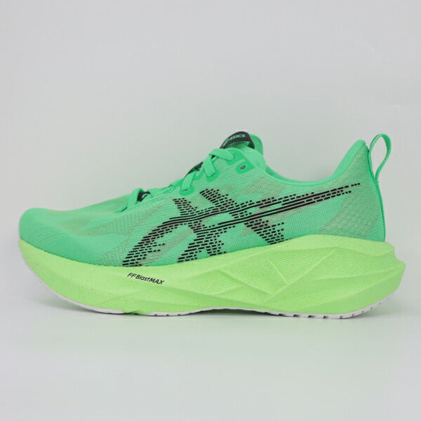 アシックスasicsメンズランニングシューズNOVABLAST5ノヴァブラスト5マラソンジョギンググリーン1011C224-300