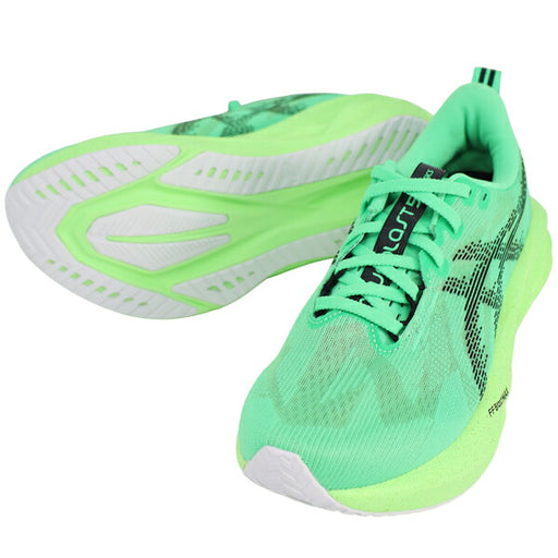 アシックスasicsレディースランニングシューズNOVABLAST5ノヴァブラスト5マラソンジョギンググリーン1012B991-300