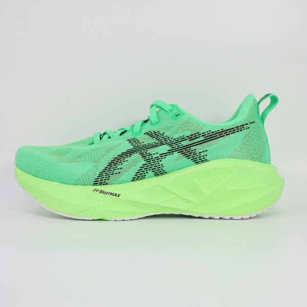 アシックスasicsレディースランニングシューズNOVABLAST5ノヴァブラスト5マラソンジョギンググリーン1012B991-300