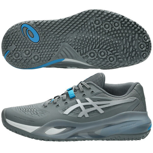 アシックスasicsメンズテニスシューズGEL-RESOLUTIONXOCゲルレゾリューションXOCオムニクレーコート用グレー1041A486-020