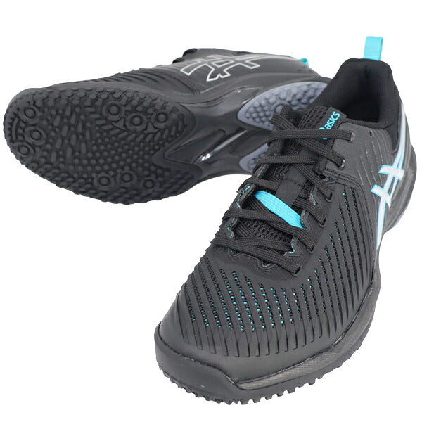 アシックスasicsメンズレディーステニスシューズPRESTIGENEOOCプレステージライトNEOOCオムニクレーコートブラック1043A027-001