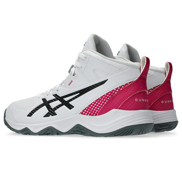 アシックスasicsジュニアバスケットボールシューズDUNKSHOTMB10ダンクショットMB10バッシュミニバス子供ホワイト1064A019-104