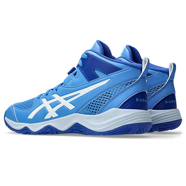 【ショップ限定エントリーでさらに+9倍】アシックスasicsジュニアバスケットボールシューズミニバスDUNKSHOTMB10ダンクショットMB101064A019-400バッシュバスケットブルー