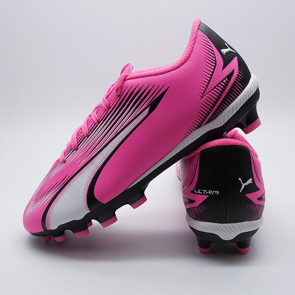 【ショップ限定エントリーでさらに+9倍】ウルトラプレイHG+MIDJRプーマPUMA107778-01ポイズンピンクジュニアサッカースパイク