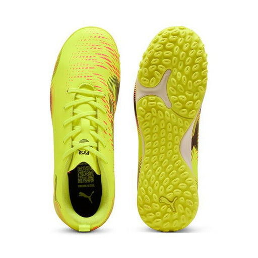 【ショップ限定エントリーでさらに+9倍】フューチャー8プレイTT+MIDJRプーマPUMA108395-03イエローアラートジュニアサッカートレーニングシューズ