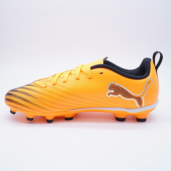 ウルトラ6プレイHG/AG+MidJRプーマPUMA108536-03ヒートファイアジュニアサッカースパイク