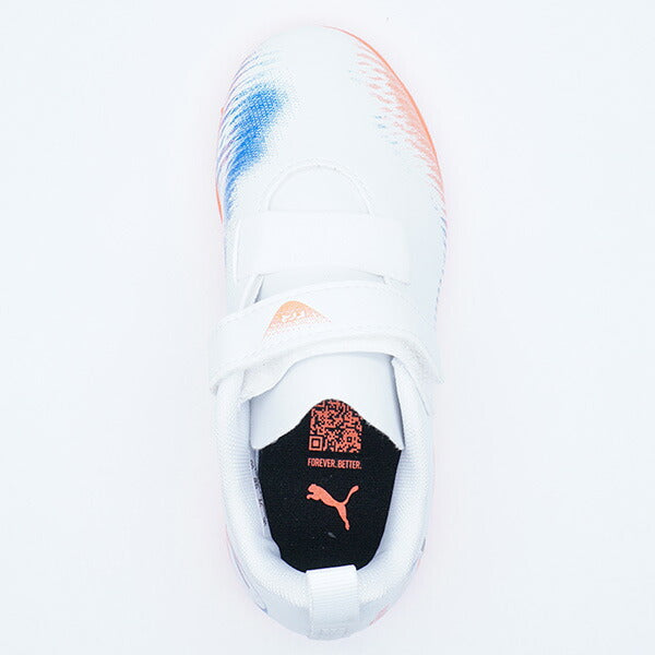 【ショップ限定エントリーでさらに+9倍】フューチャー8プレイTTVJRプーマPUMA108628-01プーマホワイトジュニアサッカートレーニングシューズベルクロ