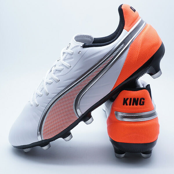 【ショップ限定エントリーでさらに+9倍】キングマッチワイドHG/AGプーマPUMA108833-01プーマホワイトサッカースパイク