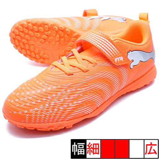 フューチャー9プレイTTVJRプーマPUMA108926-01グローイングレッドジュニアサッカートレーニングシューズベルクロ