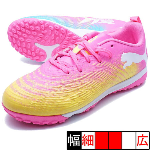 フューチャー9プレイTT+MidJrプーマPUMA108931-05ポイズンピンクジュニアサッカートレーニングシューズ