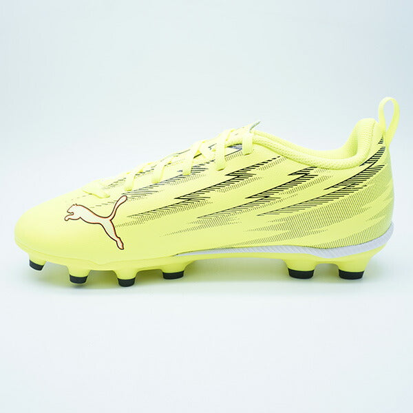ウルトラ6プレイHG/AG+MIDJRプーマPUMA108982-01イエローアラートジュニアサッカースパイク