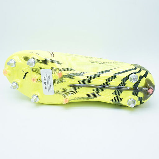 ULTRA6ULMXSGプーマPUMA109000-01イエローアラートサッカースパイク取替式