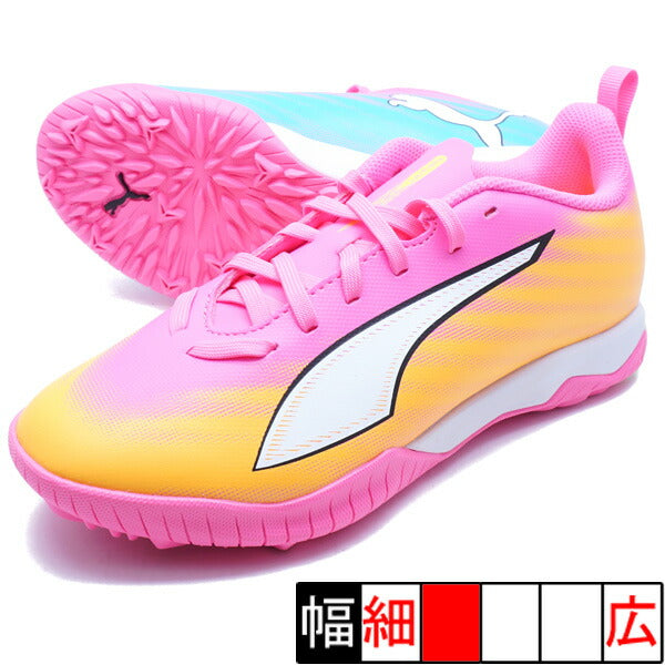 ウルトラ6プレイTT+MidJRプーマPUMA109058-05ポイズンピンクジュニアサッカートレーニングシューズ