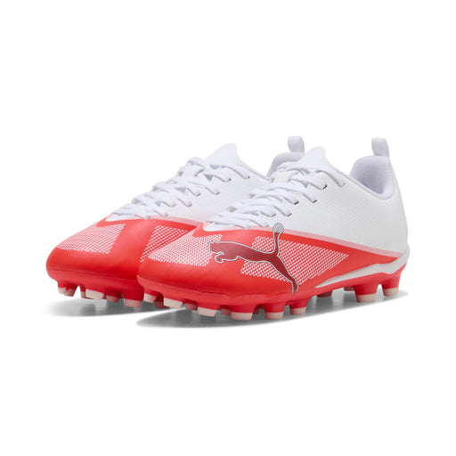 ウルトラ7プレイHG/AG+MIDJRプーマPUMA109165-01ウルトラレッドジュニアサッカースパイク