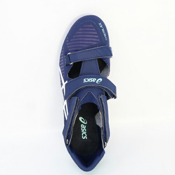 【ショップ限定エントリーでさらに+9倍】アシックスasicsメンズレディース陸上スパイクCYBERBLADE161093A134-401短距離用ネイビー