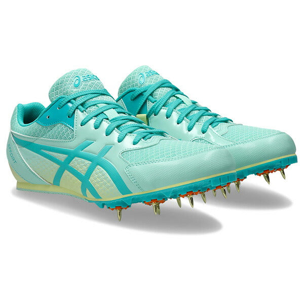【ショップ限定エントリーでさらに+9倍】アシックスasicsメンズレディース陸上スパイク短距離中距離走幅跳EFFORT13エフォート131093A167-301土トラック兼用グリーン