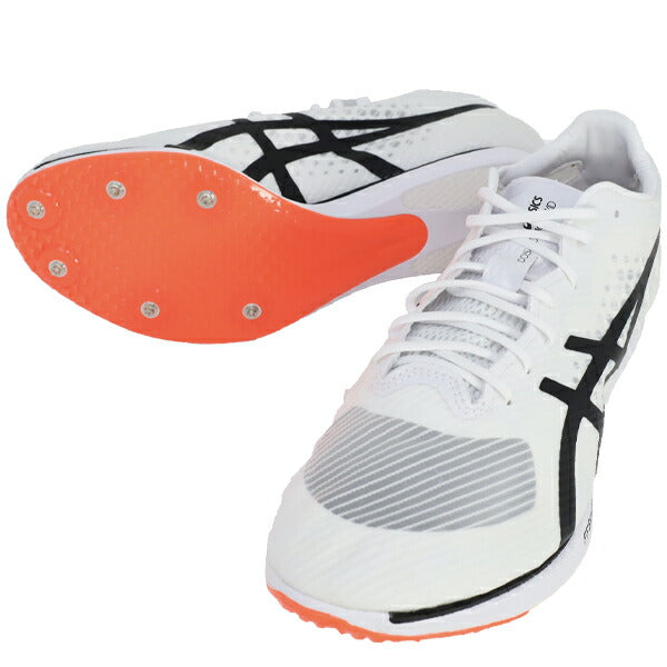 【ショップ限定エントリーでさらに+9倍】アシックスasics陸上スパイクCOSMORACERMD31093A221-100中距離用オールウェザートラック専用ホワイト
