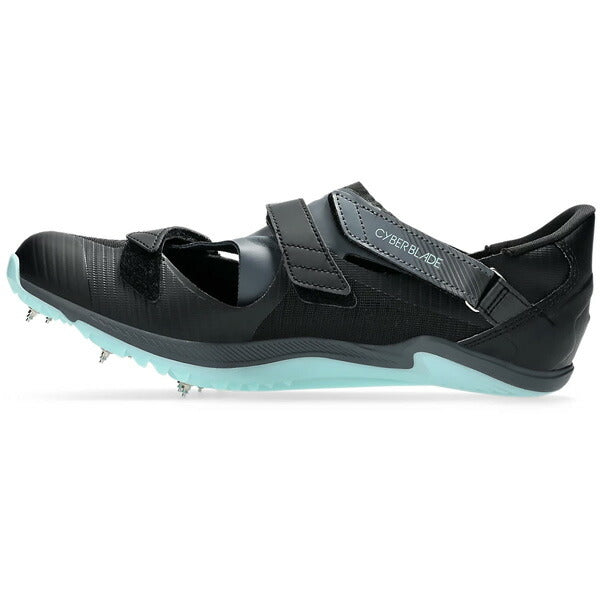 【ショップ限定エントリーでさらに+9倍】アシックスasicsメンズレディース陸上スパイク短距離ハードルCYBERBLADE17サイバーブレード171093A241-001ブラック