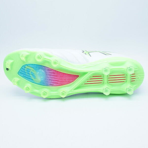 【ショップ限定エントリーでさらに+9倍】DSLIGHTX-FLYPRO3アシックスasics1101A072-102ホワイトグリーンゲッコーサッカースパイク