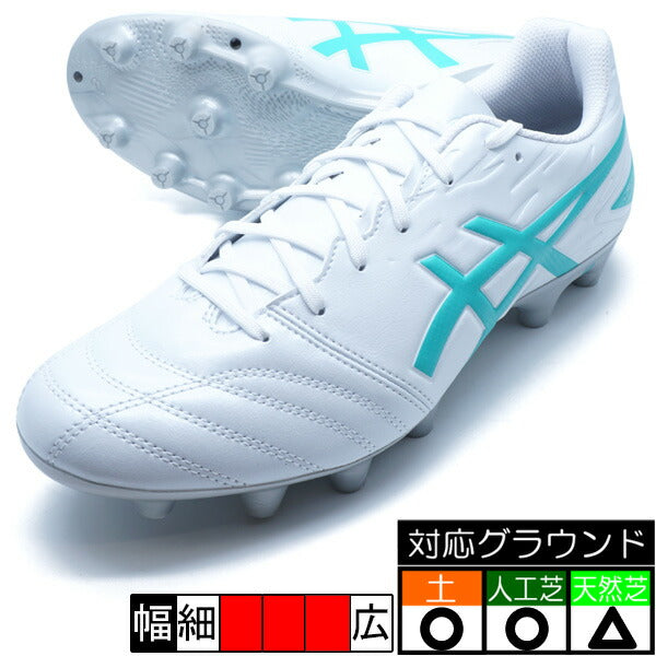 DSLIGHTCLUBアシックスasics1103A097-102ホワイト×シーグラスサッカースパイク